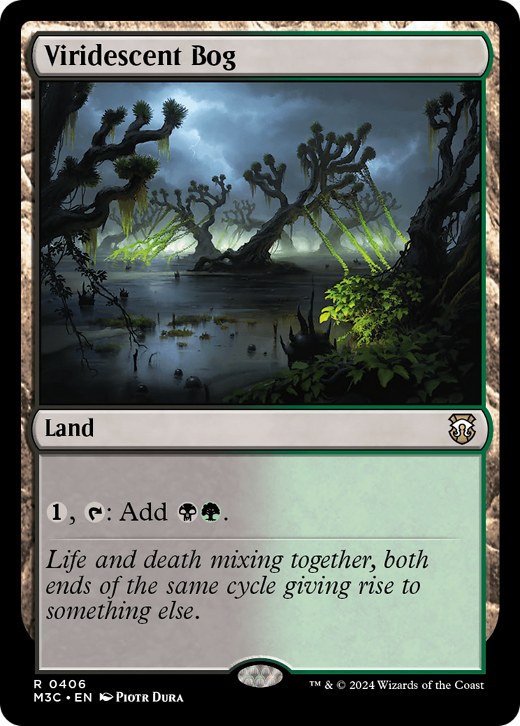 Viridescent Bog (Ripple Foil) [Modern Horizons 3 Commander] | PLUS EV GAMES 