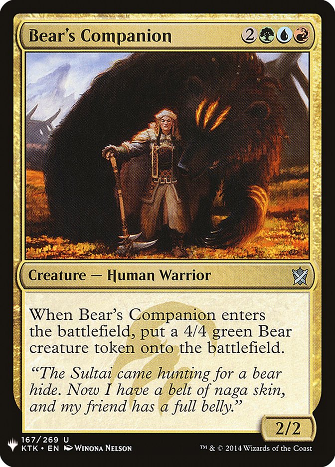 Bear's Companion [Mystery Booster] | PLUS EV GAMES 