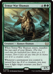 Temur War Shaman [Duskmourn: House of Horror Commander] | PLUS EV GAMES 