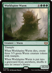 Worldspine Wurm [Duskmourn: House of Horror Commander] | PLUS EV GAMES 