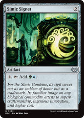 Simic Signet [Duskmourn: House of Horror Commander] | PLUS EV GAMES 