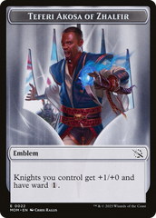 Treasure (20) // Teferi Akosa of Zhalfir Emblem Double-Sided Token [March of the Machine Tokens] | PLUS EV GAMES 