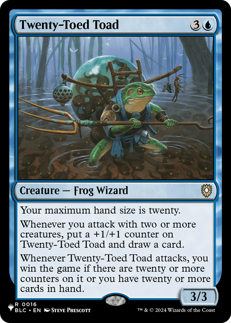 Twenty-Toed Toad [The List] | PLUS EV GAMES 