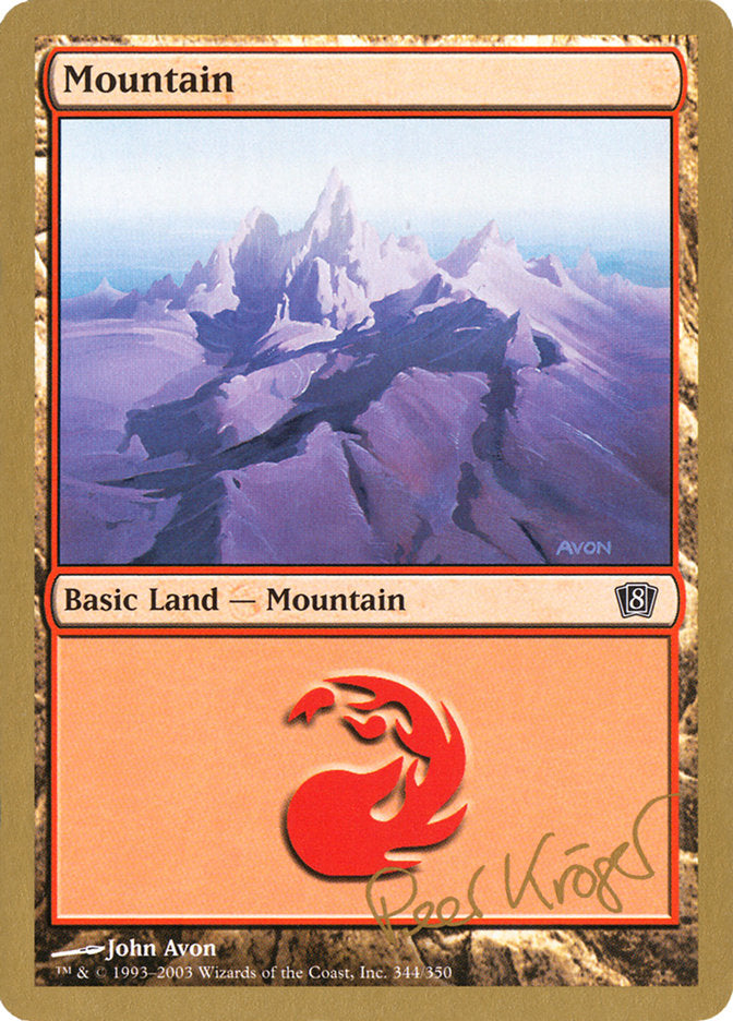 Mountain (344) (Peer Kroger) [World Championship Decks 2003] | PLUS EV GAMES 