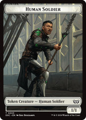 Human soldier // Scarecrow Double-Sided Token [Duskmourn: House of Horror Commander Tokens] | PLUS EV GAMES 