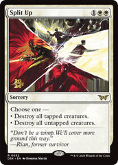 Split Up [Duskmourn: House of Horror Prerelease Promos] | PLUS EV GAMES 