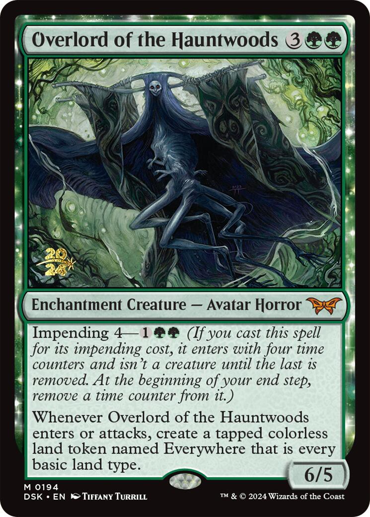 Overlord of the Hauntwoods [Duskmourn: House of Horror Prerelease Promos] | PLUS EV GAMES 