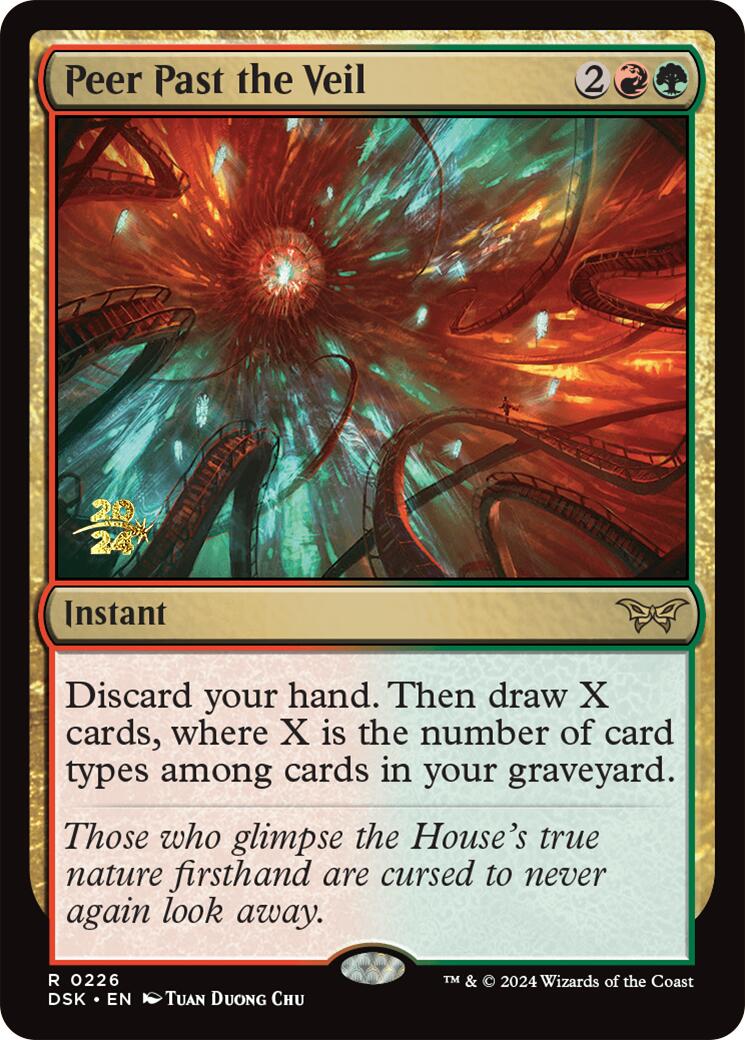 Peer Past the Veil [Duskmourn: House of Horror Prerelease Promos] | PLUS EV GAMES 