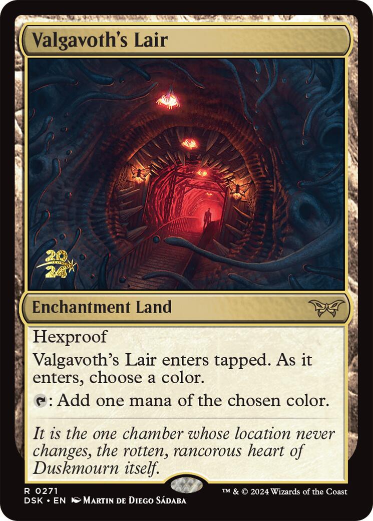 Valgavoth's Lair [Duskmourn: House of Horror Prerelease Promos] | PLUS EV GAMES 