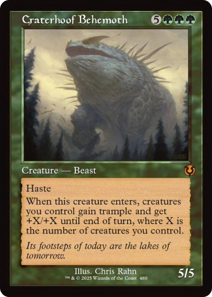 Craterhoof Behemoth (Retro Frame) [Innistrad Remastered] | PLUS EV GAMES 