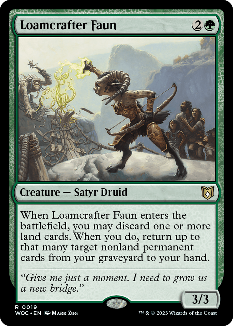 Loamcrafter Faun [Wilds of Eldraine Commander] | PLUS EV GAMES 