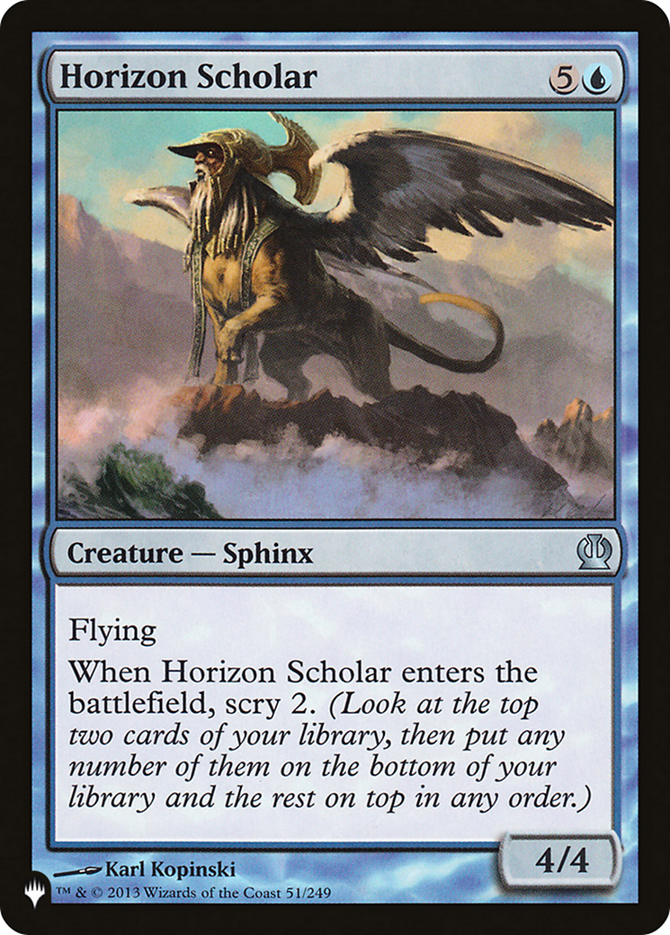 Horizon Scholar [The List Reprints] | PLUS EV GAMES 