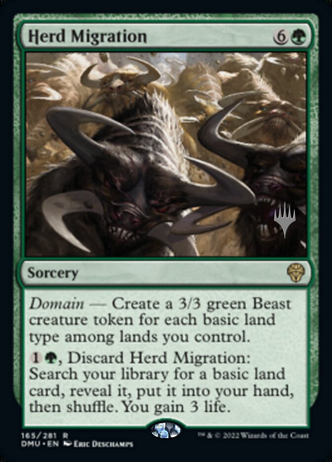 Herd Migration (Promo Pack) [Dominaria United Promos] | PLUS EV GAMES 