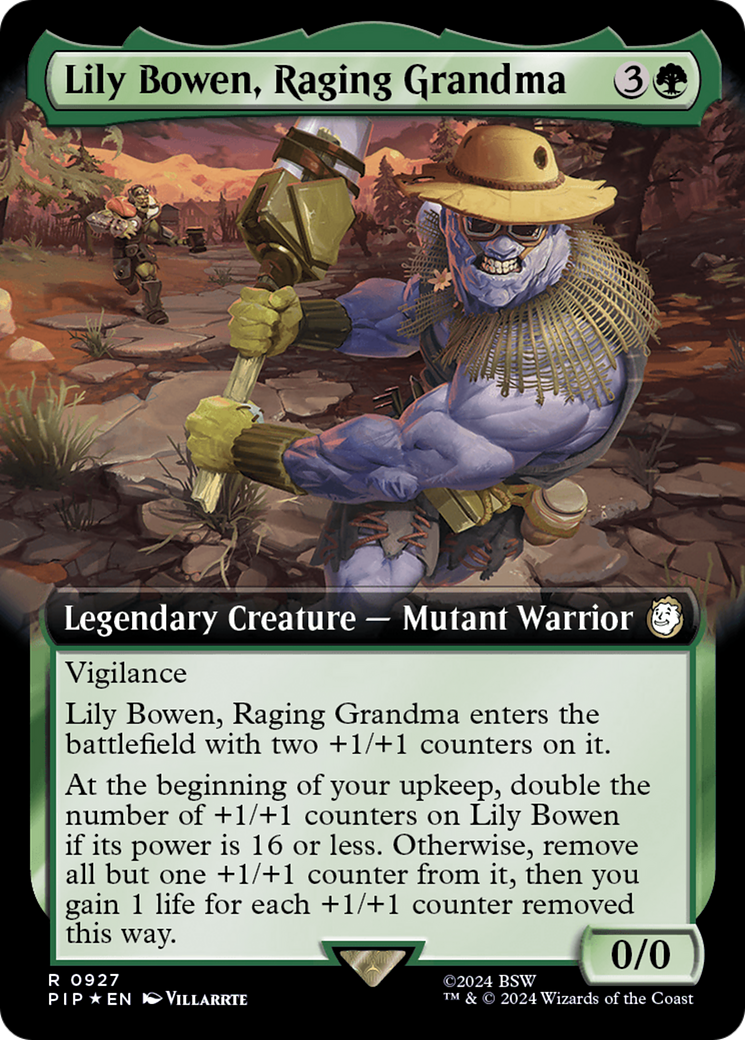 Lily Bowen, Raging Grandma (Extended Art) (Surge Foil) [Fallout] | PLUS EV GAMES 