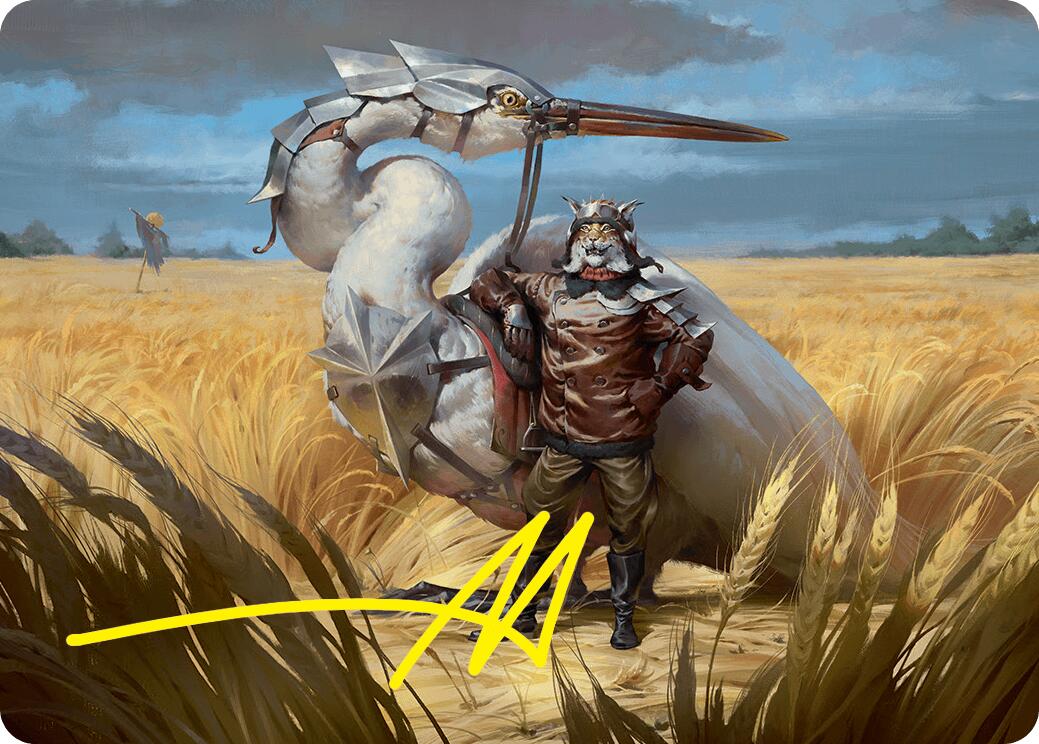 Skyknight Squire Art Card (4/54) (Gold-Stamped Signature) [Foundations Art Series] | PLUS EV GAMES 