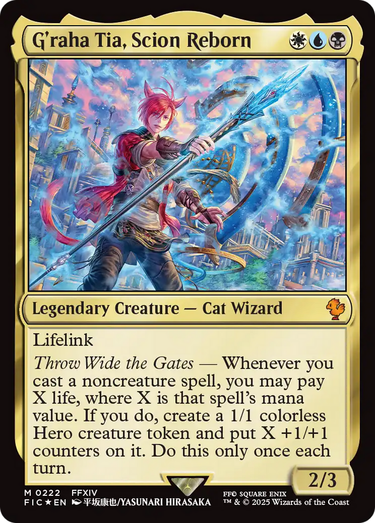 G'raha Tia, Scion Reborn (Surge Foil) [FINAL FANTASY Commander] | PLUS EV GAMES 