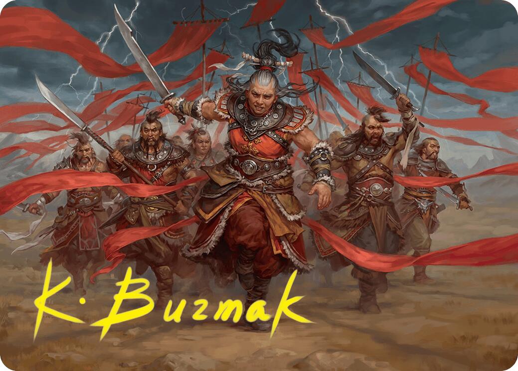 Alesha, Who Laughs at Fate Art Card (14/54) (Gold-Stamped Signature) [Foundations Art Series] | PLUS EV GAMES 