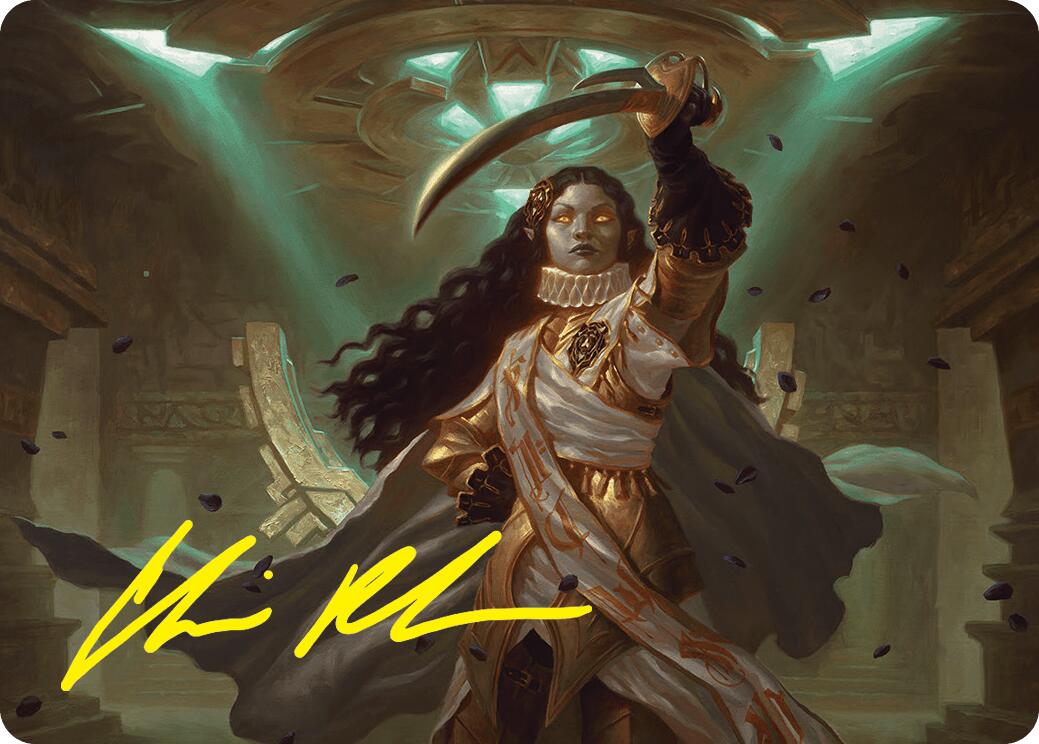 Elenda, Saint of Dusk Art Card (15/54) (Gold-Stamped Signature) [Foundations Art Series] | PLUS EV GAMES 