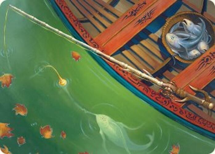 Fishing Pole Art Card (18/54) [Foundations Art Series] | PLUS EV GAMES 