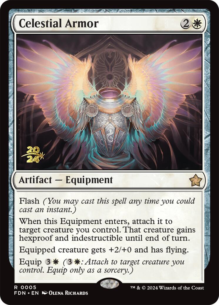 Celestial Armor [Foundations Prerelease Promos] | PLUS EV GAMES 