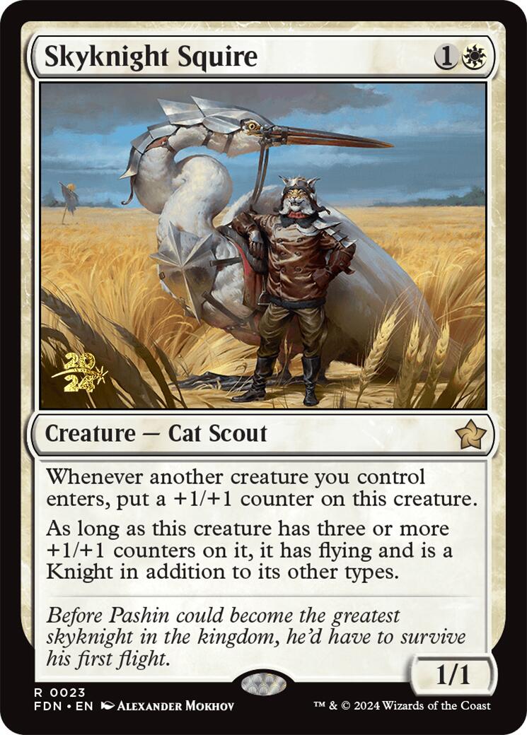 Skyknight Squire [Foundations Prerelease Promos] | PLUS EV GAMES 