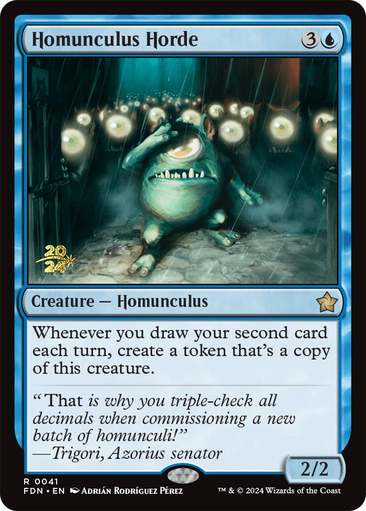 Homunculus Horde [Foundations Prerelease Promos] | PLUS EV GAMES 