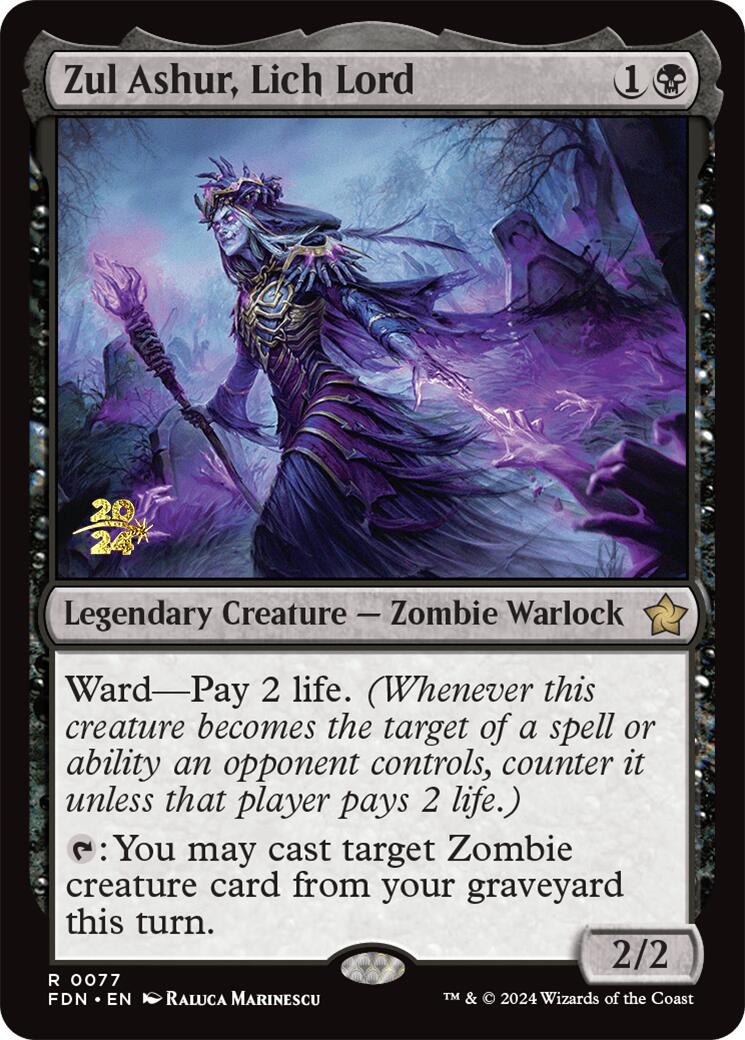 Zul Ashur, Lich Lord [Foundations Prerelease Promos] | PLUS EV GAMES 