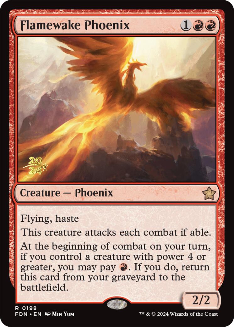 Flamewake Phoenix [Foundations Prerelease Promos] | PLUS EV GAMES 