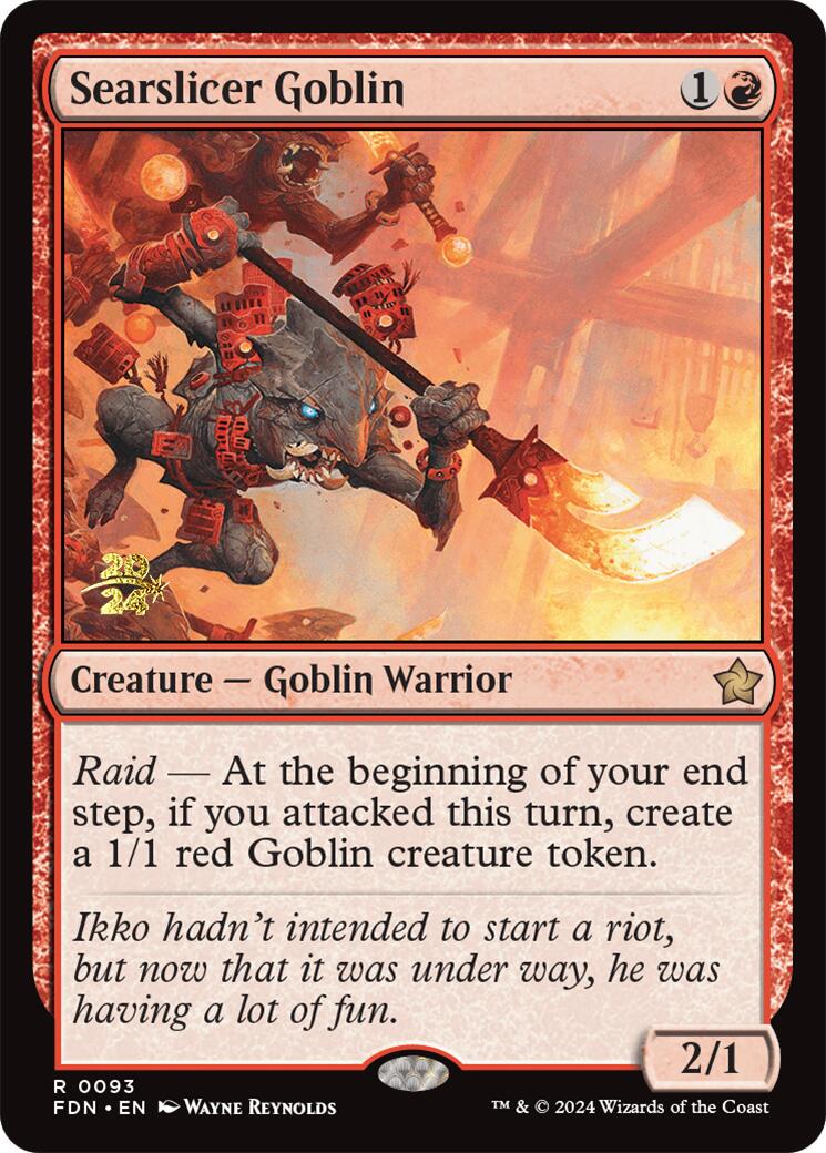 Searslicer Goblin [Foundations Prerelease Promos] | PLUS EV GAMES 