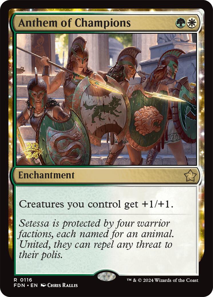 Anthem of Champions [Foundations Prerelease Promos] | PLUS EV GAMES 