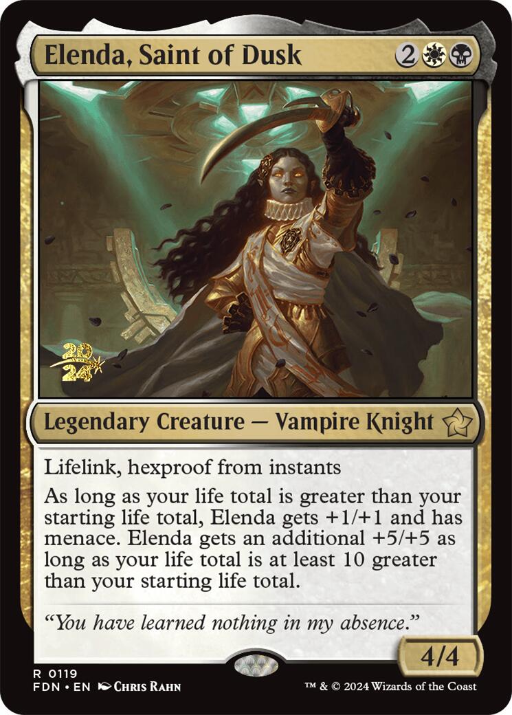 Elenda, Saint of Dusk [Foundations Prerelease Promos] | PLUS EV GAMES 