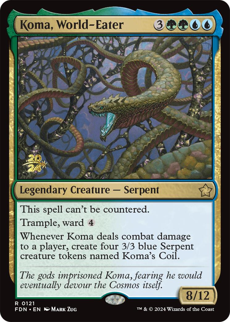 Koma, World-Eater [Foundations Prerelease Promos] | PLUS EV GAMES 