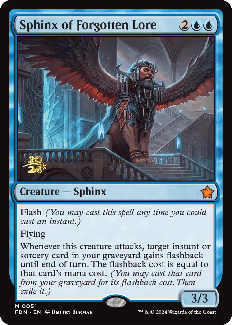 Sphinx of Forgotten Lore [Foundations Prerelease Promos] | PLUS EV GAMES 