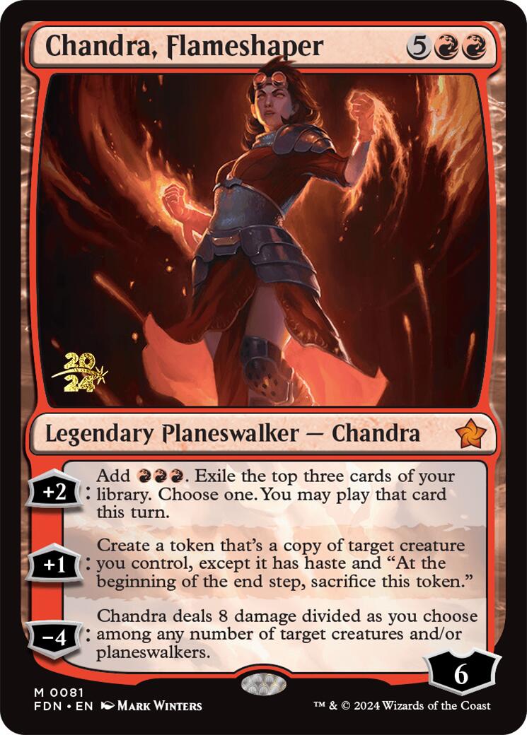 Chandra, Flameshaper [Foundations Prerelease Promos] | PLUS EV GAMES 