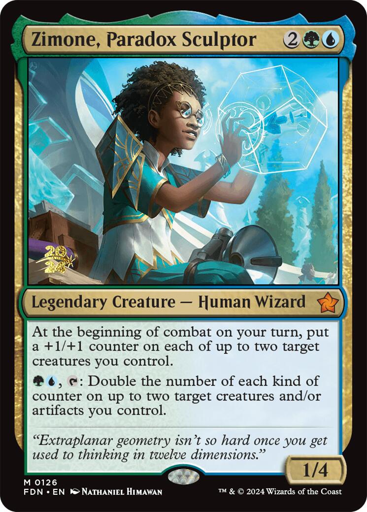 Zimone, Paradox Sculptor [Foundations Prerelease Promos] | PLUS EV GAMES 