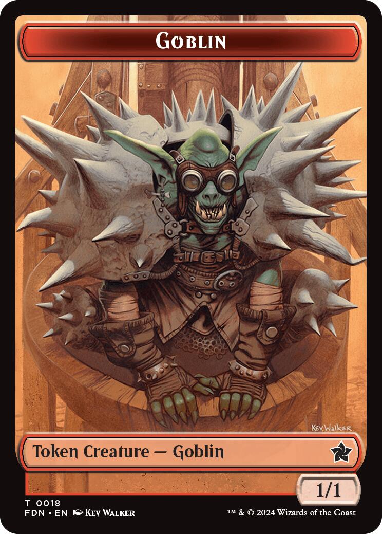 Drake // Goblin Doubled-Sided Token [Foundations Tokens] | PLUS EV GAMES 