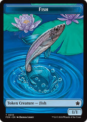 Faerie // Fish Doubled-Sided Token [Foundations Tokens] | PLUS EV GAMES 