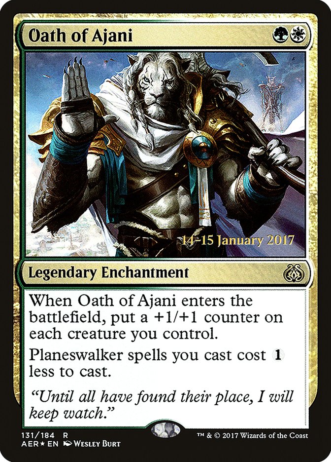 Oath of Ajani [Aether Revolt Prerelease Promos] | PLUS EV GAMES 