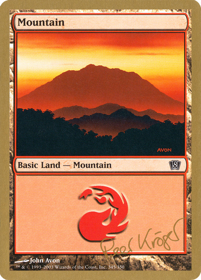 Mountain (pk345) (Peer Kroger) [World Championship Decks 2003] | PLUS EV GAMES 