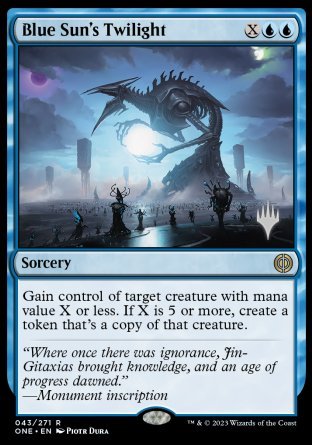 Blue Sun's Twilight (Promo Pack) [Phyrexia: All Will Be One Promos] | PLUS EV GAMES 