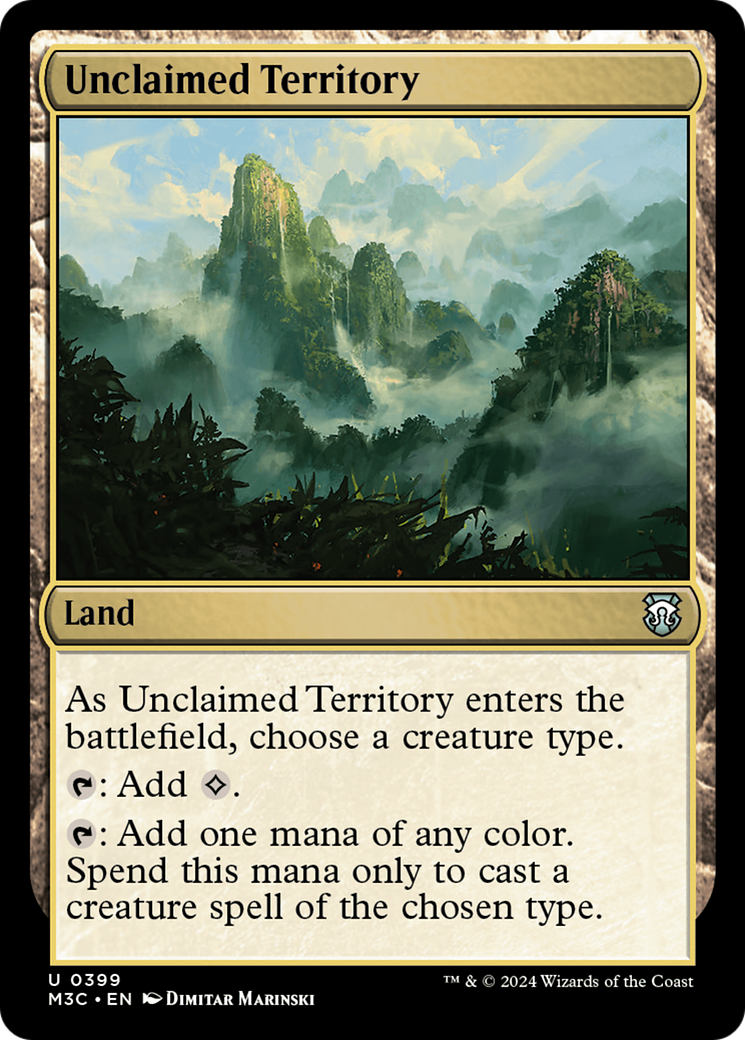 Unclaimed Territory (Ripple Foil) [Modern Horizons 3 Commander] | PLUS EV GAMES 