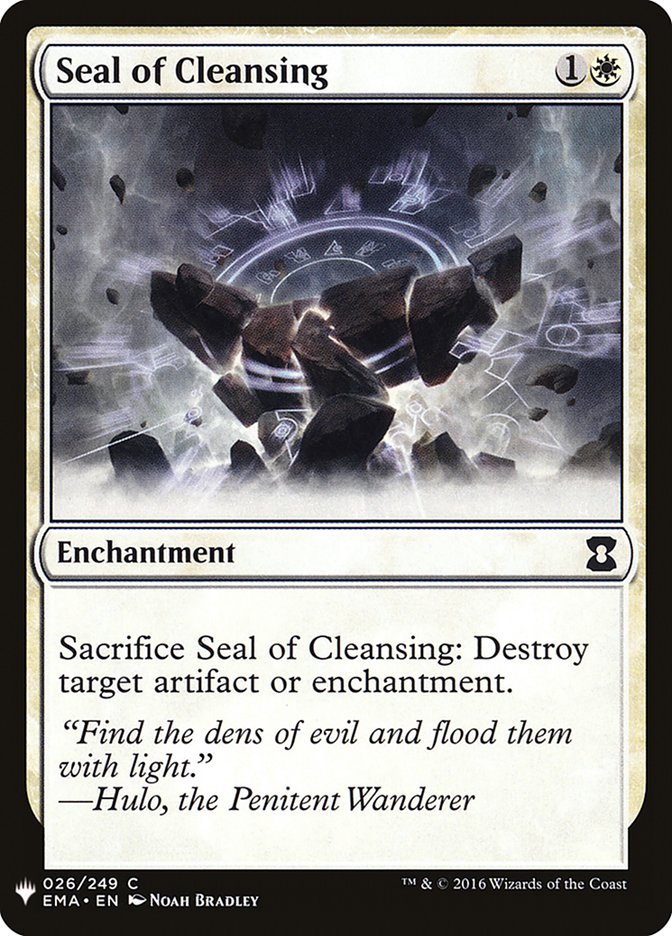 Seal of Cleansing [Mystery Booster] | PLUS EV GAMES 