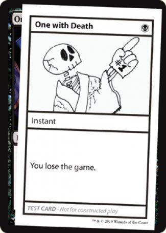 One with Death (2021 Edition) [Mystery Booster Playtest Cards] | PLUS EV GAMES 