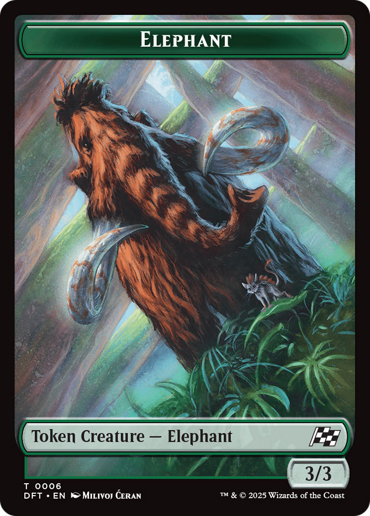 Insect // Elephant Double-Sided Token [Aetherdrift Tokens] | PLUS EV GAMES 