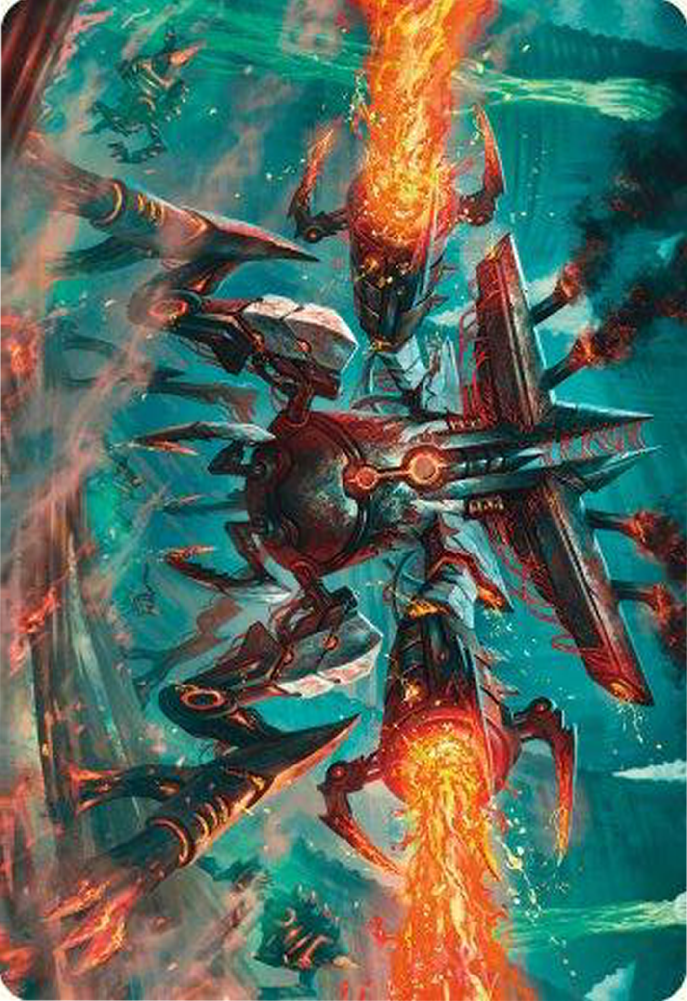 Exterminator Magmarch Art Card [Modern Horizons 3 Art Series] | PLUS EV GAMES 