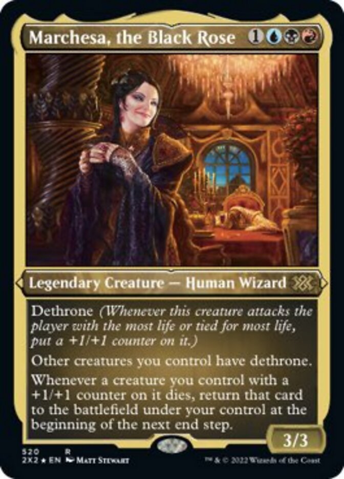 Marchesa, the Black Rose (Foil Etched) [Double Masters 2022] | PLUS EV GAMES 