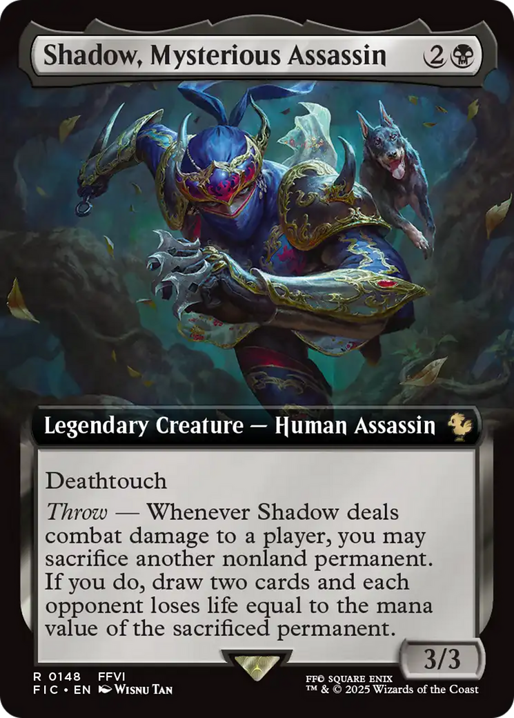 Shadow, Mysterious Assassin (Extended Art) [FINAL FANTASY Commander] | PLUS EV GAMES 