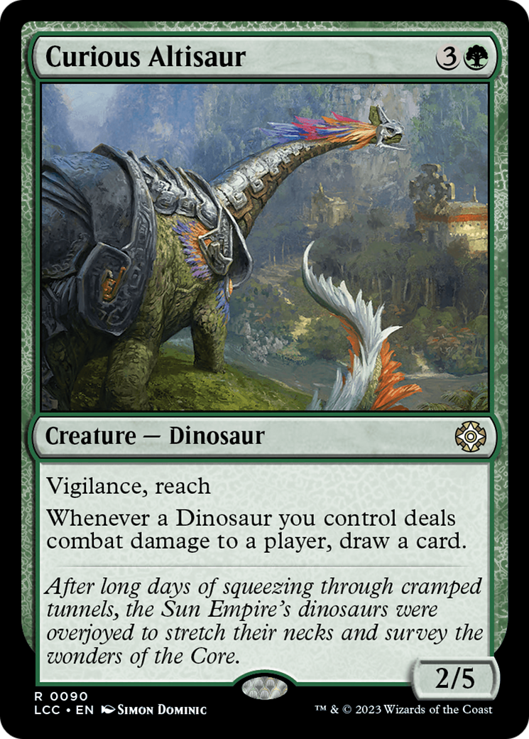Curious Altisaur [The Lost Caverns of Ixalan Commander] | PLUS EV GAMES 