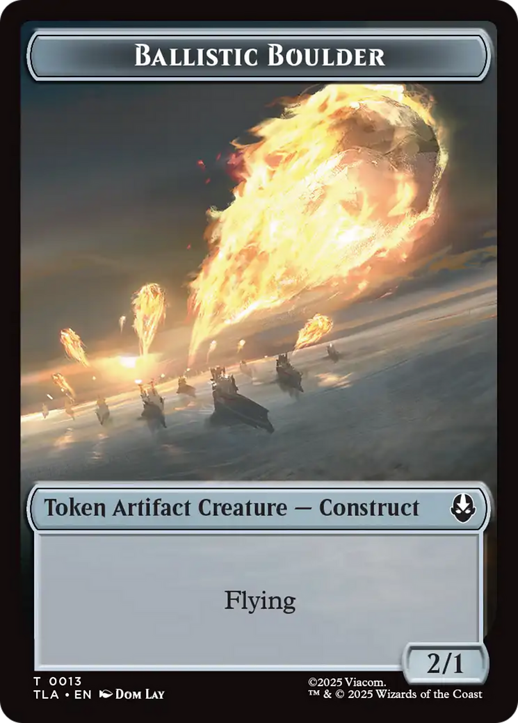 Ballistic Boulder // Food (0019) Double-Sided Token [Avatar: The Last Airbender Tokens] | PLUS EV GAMES 