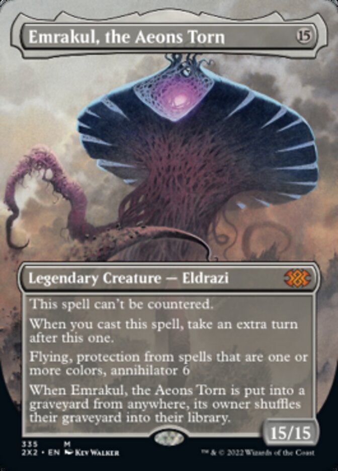 Emrakul, the Aeons Torn (Borderless Alternate Art) [Double Masters 2022] | PLUS EV GAMES 